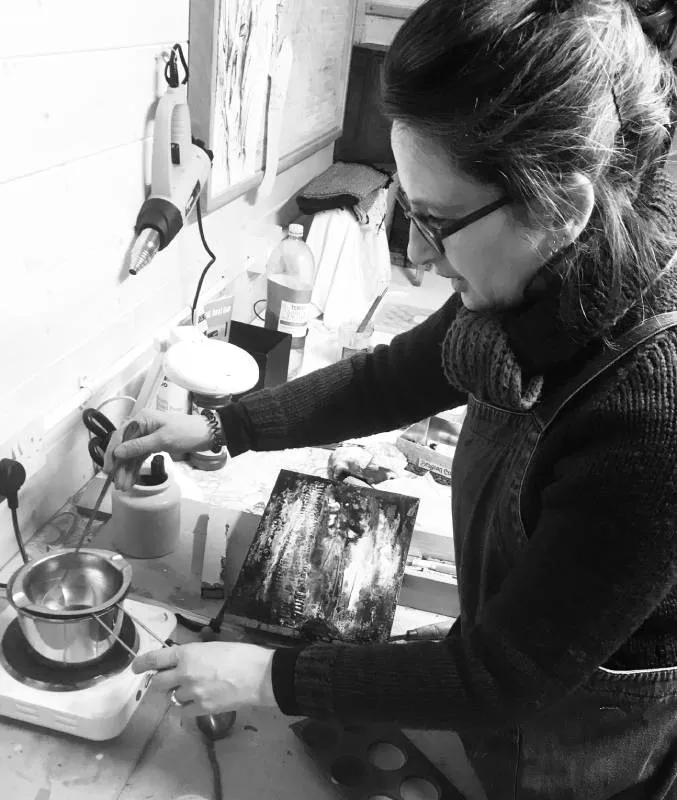 Gaenor Hall working